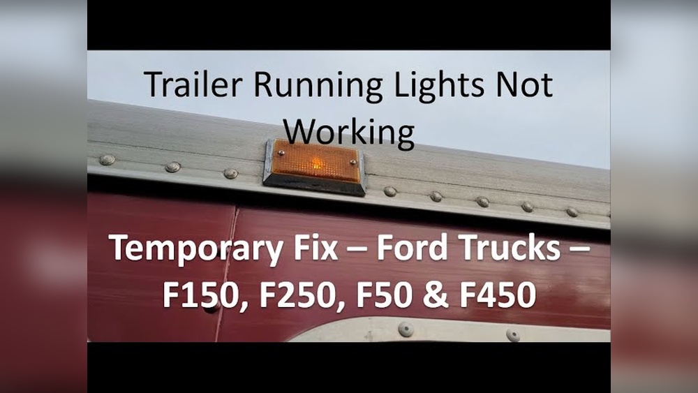 Motorhome Running Lights Not Working